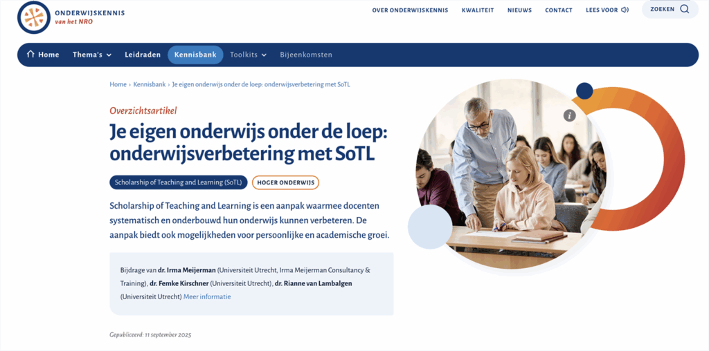 SoTL laten werken: van idee naar impact